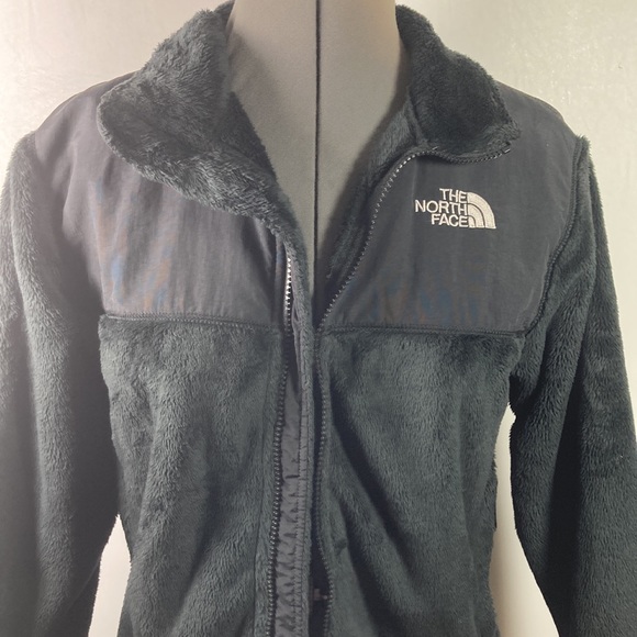 The North Face Plush Warm Polyester Lining Black Jacket Girls Size M/M - Picture 2 of 9